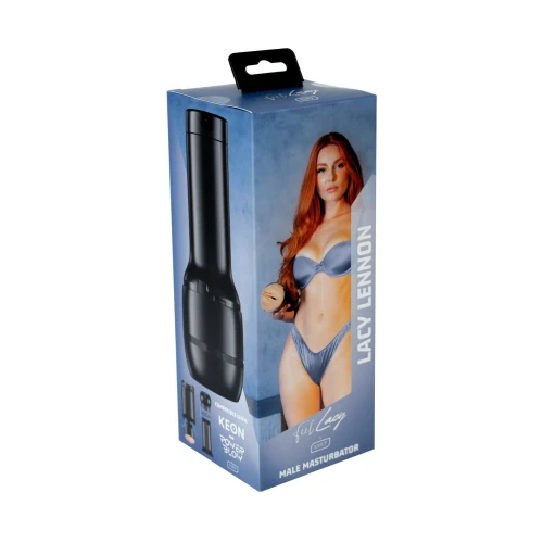 На фото реалістичний мастурбатор Kiiroo Feel Lacy Lennon PBC, сумісний з PowerBlow и Keon 