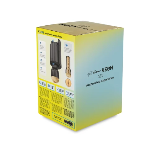 На фото інтерактивна секс-машина для чоловіків Kiiroo Keon Wi-Fi Combo Set з мастурбатором Feel Victoria 