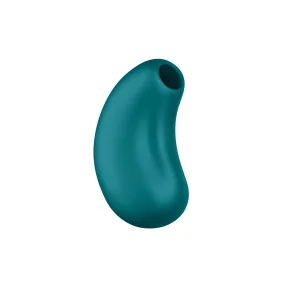 На фото вакуумний стимулятор Fun Factory Cherie Bottle Green, 12 режимів вібрації, 11 рівнів вакууму 