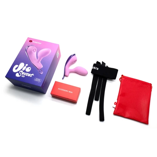 На фото віброяйце під одяг KISSTOY Viosecret Pro, з пульсацією для клітора, трусики-стрепи в комплекті