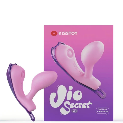 На фото віброяйце під одяг KISSTOY Viosecret Pro, з пульсацією для клітора, трусики-стрепи в комплекті