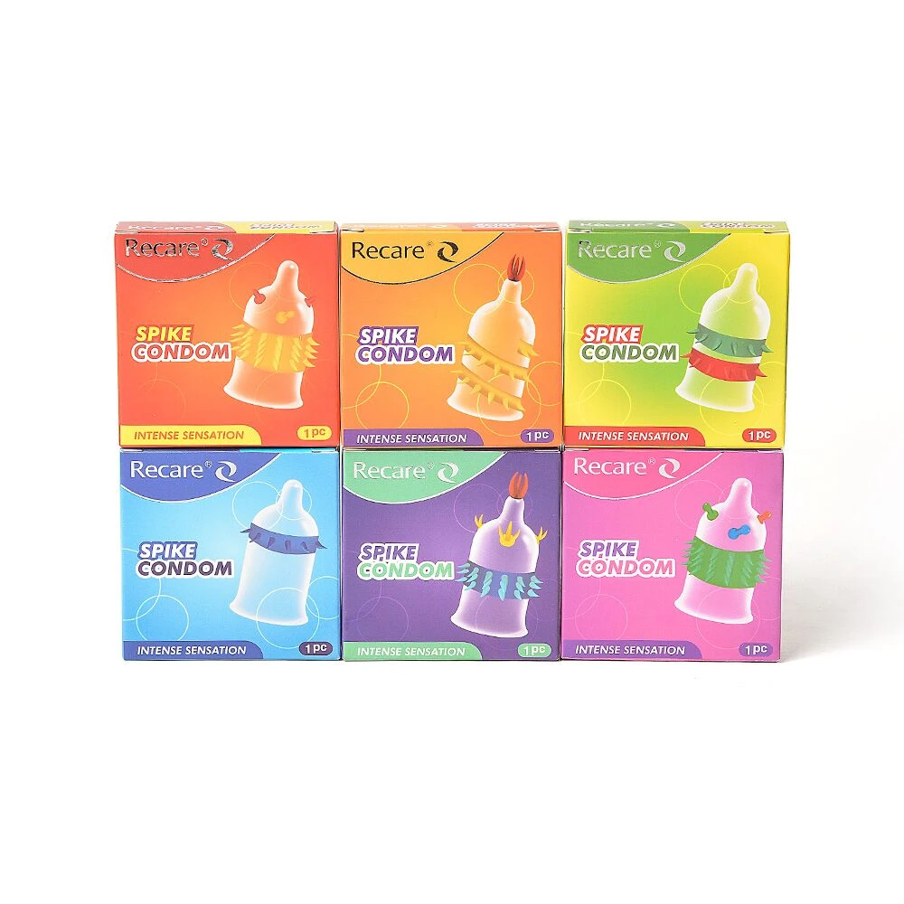 Насадка на член Recare Spike Condom Orange (презерватив с усиками и шипами)