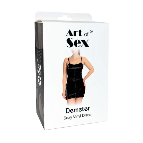На фото лакированное платье Art of Sex - Demeter, цвет красный, размер S