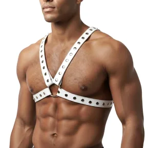 Портупея Art of Sex Spartacus, белая, L-2XL