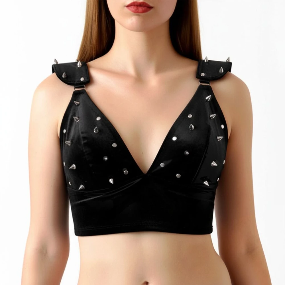 Лиф с шипами Art of Sex Mistress, черный, размер L