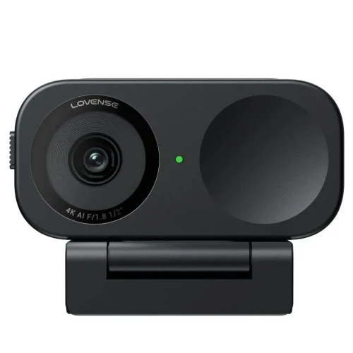 На фото вебкамера 4К с искусственным интеллектом Lovense WebCam 2, для сдержания, активация чаевыми