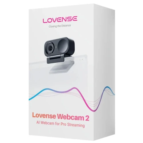 На фото вебкамера 4К с искусственным интеллектом Lovense WebCam 2, для сдержания, активация чаевыми