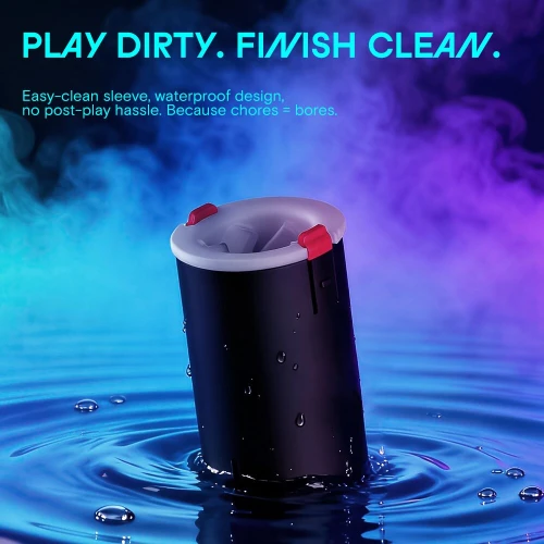 На фото смарт-мастурбатор Kaotik Labs The Shotty, режим edging, вибрация, вращение и имитация фрикций