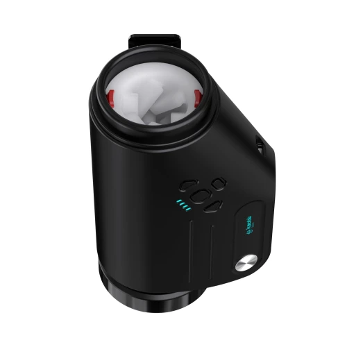 На фото смарт-мастурбатор Kaotik Labs The Shotty, режим edging, вибрация, вращение и имитация фрикций