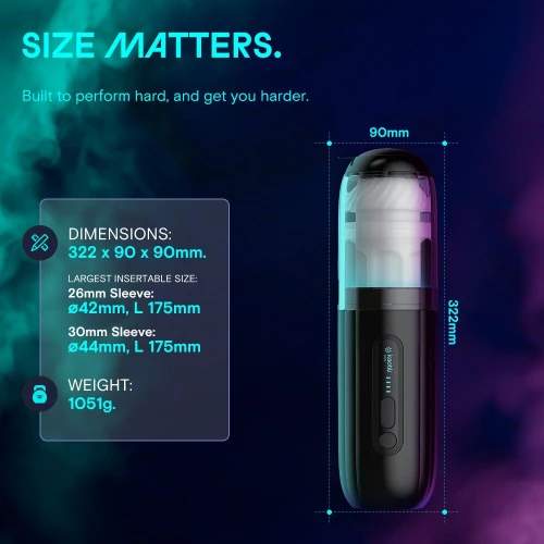 На фото смарт-мастурбатор Kaotik Labs The Shockwave, режим edging, имитация фрикций