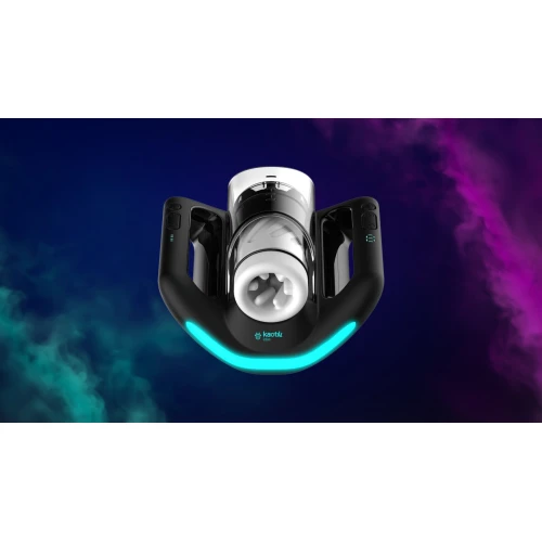 На фото смарт-мастурбатор Kaotik Labs The Jetpack, режим edging, дуже потужний, імітація фрикцій 