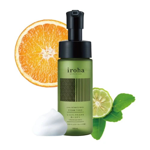 На фото пена для интимного ухода Iroha Intimate Wash Foam Type Bergamot and Bitter Orange 150 мл