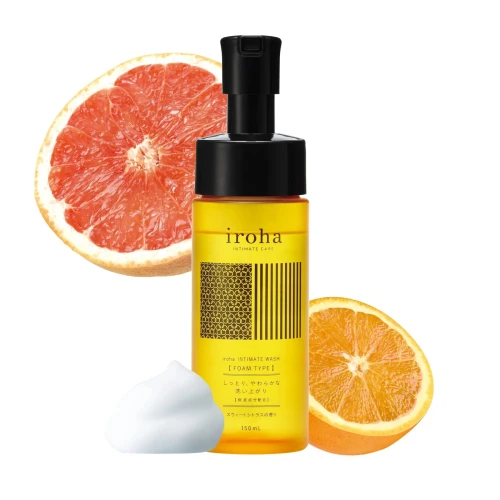 На фото пена для интимного ухода Iroha Intimate Wash Foam Type Sweet Citrus 150 мл