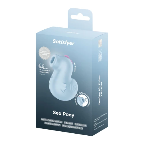 На фото вакуумний кліторальний стимулятор Satisfyer Sea Pony 