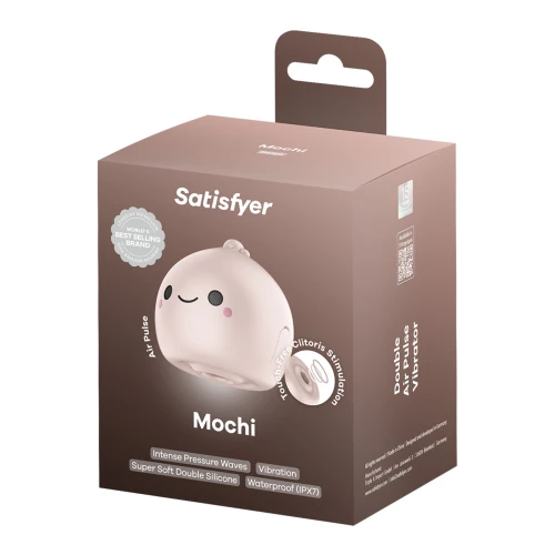 На фото вакуумный клиторальный стимулятор Satisfyer Mochi Beige