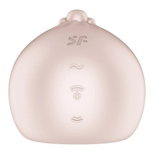 На фото вакуумный клиторальный стимулятор Satisfyer Mochi Beige
