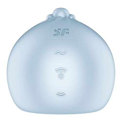 На фото вакуумний кліторальний стимулятор Satisfyer Mochi Frost Blue 