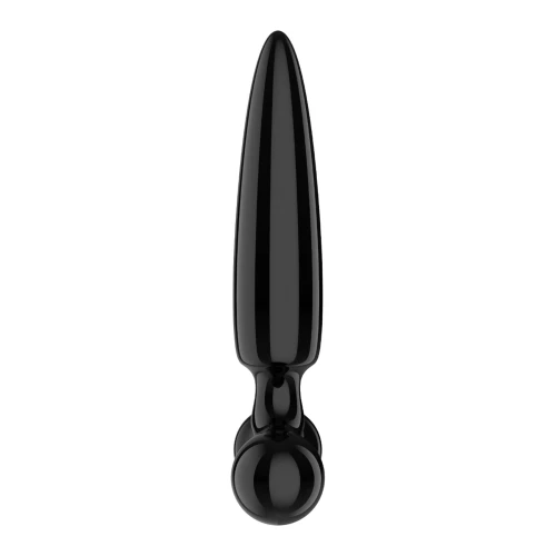 На фото трехсторонний стеклянный дилдо Satisfyer Triple Crystal 1 Black