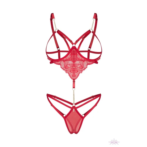 На фото боді Obsessive Matildea crotchless teddy L/XL 