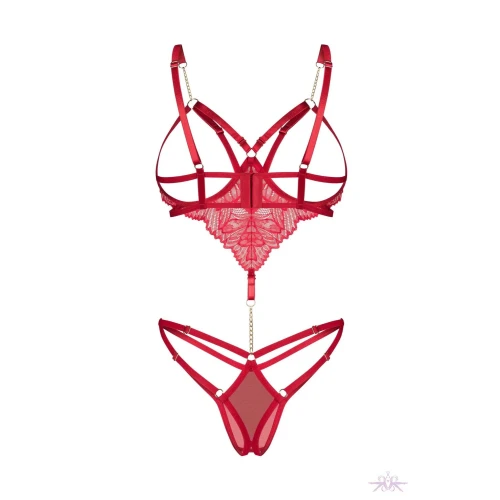 На фото боді Obsessive Matildea crotchless teddy L/XL 