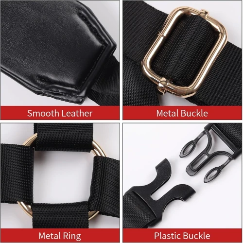 На фото БДСМ-набір LOCKINK YEAHWOW Black Doggy Style Saddle set 