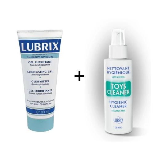 Змазка Lubrix + Очищувач секс іграшок