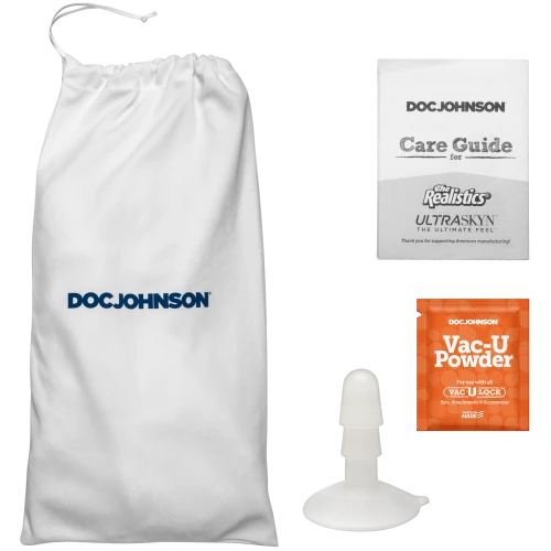 На фото фаллоимитатор Doc Johnson The Realistic Cock ULTRASKYN - 9 Inch Chocolate