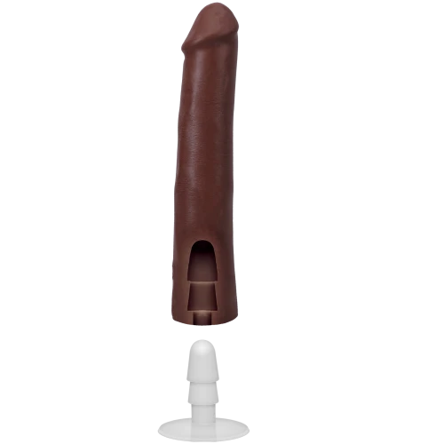 На фото фаллоимитатор Doc Johnson The Realistic Cock ULTRASKYN - 9 Inch Chocolate
