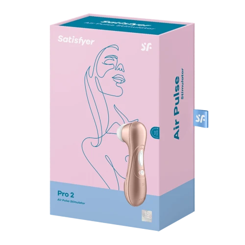 На фото зображено бежевий вакуумний вібратор Satisfyer Pro 2 Next Generation для жінок на білому тлі.