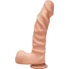 Doc Johnson The D - Ragin D - 9 Inch With Balls - ULTRASKYN - White - Фаллоимитатор выполнен в ручную по технологии ULTRASKYN