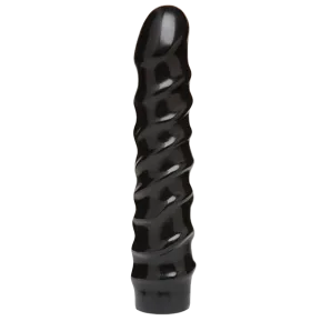 Doc Johnson CodeBlack - 8 Inch Raging Vac-U-Lock - Ділдо зі стимулюючим рельєфом