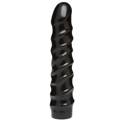 Doc Johnson CodeBlack - 8 Inch Raging Vac-U-Lock - Дилдо со стимулирующим рельефом