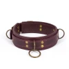 LOVECRAFT — Ошейник фиолетовый из натуральной кожи размер M