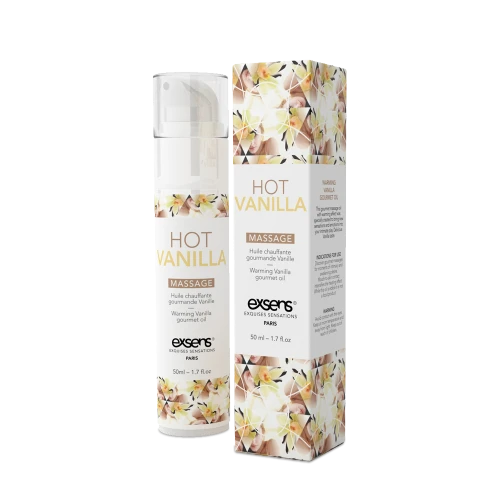 EXSENS Hot Vanilla 50мл - съедобное массажное масло без сахара и без парабенов