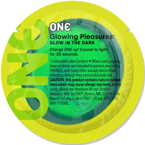 Набор презервативов ONE Glowing Pleasures 100 шт, мегапак тюб