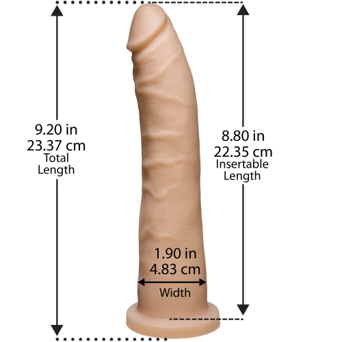 Doc Johnson Platinum TRUSKYN - The Tru Ride Slim 9 Inch - Фаллоимитатор с реалистичным покрытием под кожу