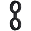Doc Johnson The Cuffs Large - Black - Черные наручники из силикона
