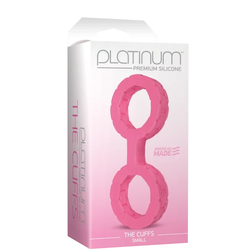 Doc Johnson The Cuffs Small - Pink - Розовые наручники из силикона