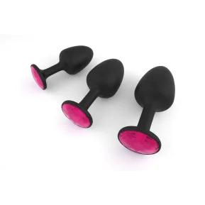 Dorcel Geisha Plug Ruby M - Анальная пробка с камнем и шариком внутри