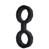 Doc Johnson The Cuffs Small - Black - Черные наручники из силикона