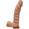 Doc Johnson The D - Ragin D - 9 Inch With Balls - ULTRASKYN - Caramel - Фаллоимитатор выполнен в ручную по технологии ULTRASKYN