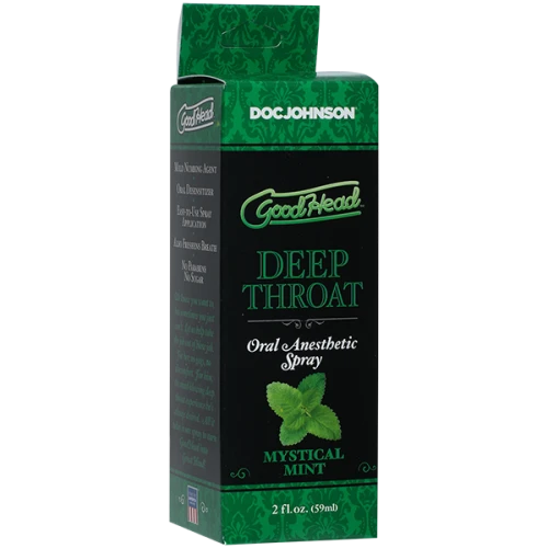 Спрей для минета Doc Johnson GoodHead DeepThroat Spray – Mystical Mint 59 мл (мятая упаковка!!!)