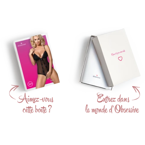 Obsessive 841-TED-1 (L/XL) - Боді з відкритим низом