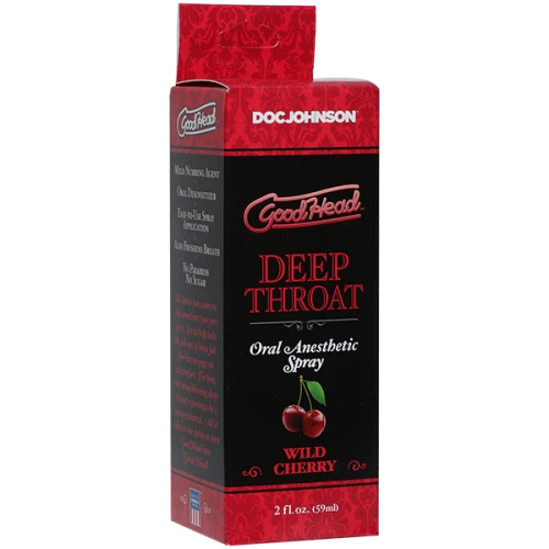 Спрей для минета Doc Johnson GoodHead DeepThroat Spray – Wild Cherry 59 мл  (мятая упаковка!!!)