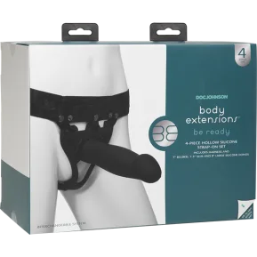 Фотографии Doc Johnson Body Extensions - BE Ready - Black - Набор для страпона