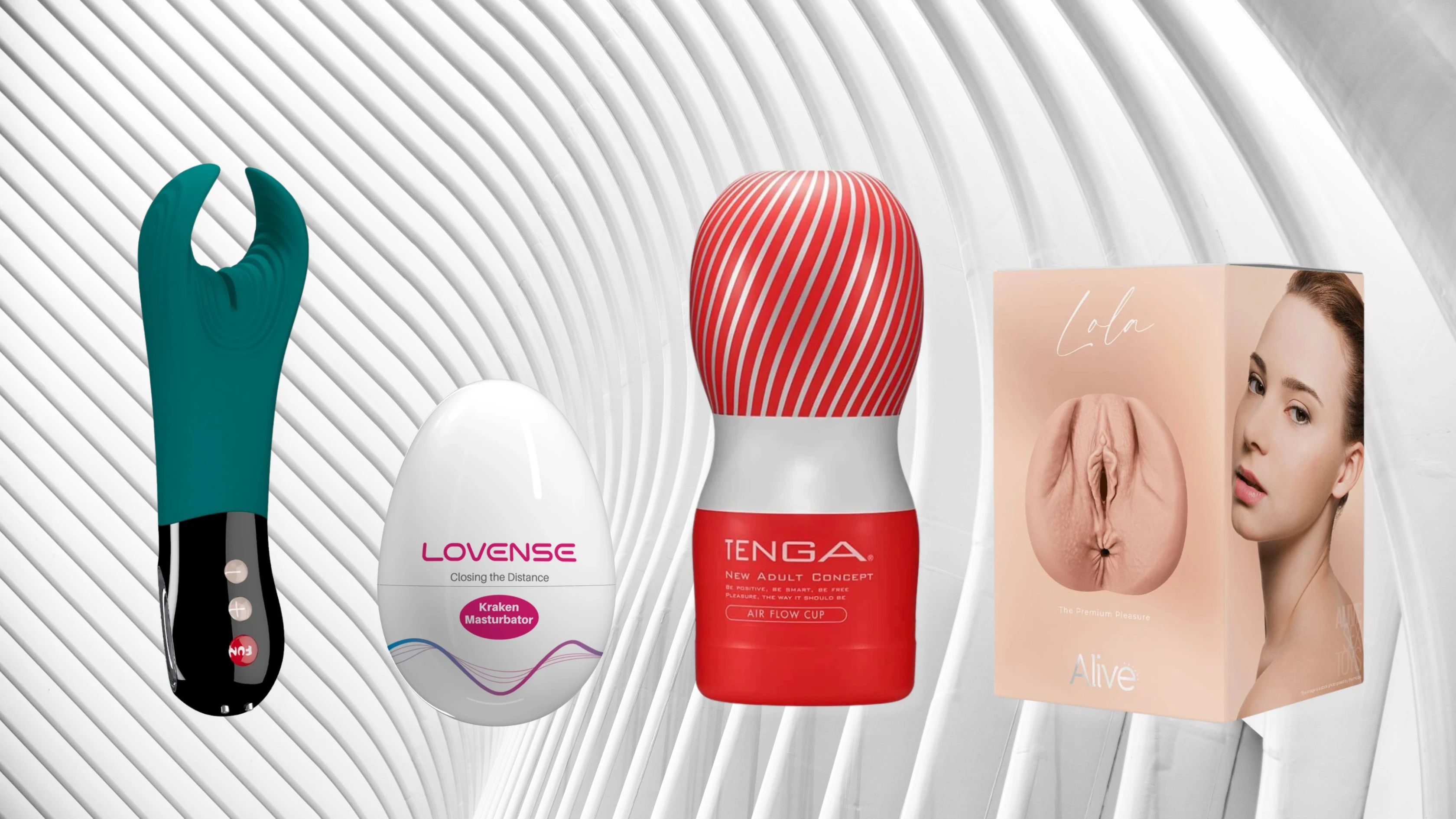 на белом фоне изображены популярные мастурбаторы