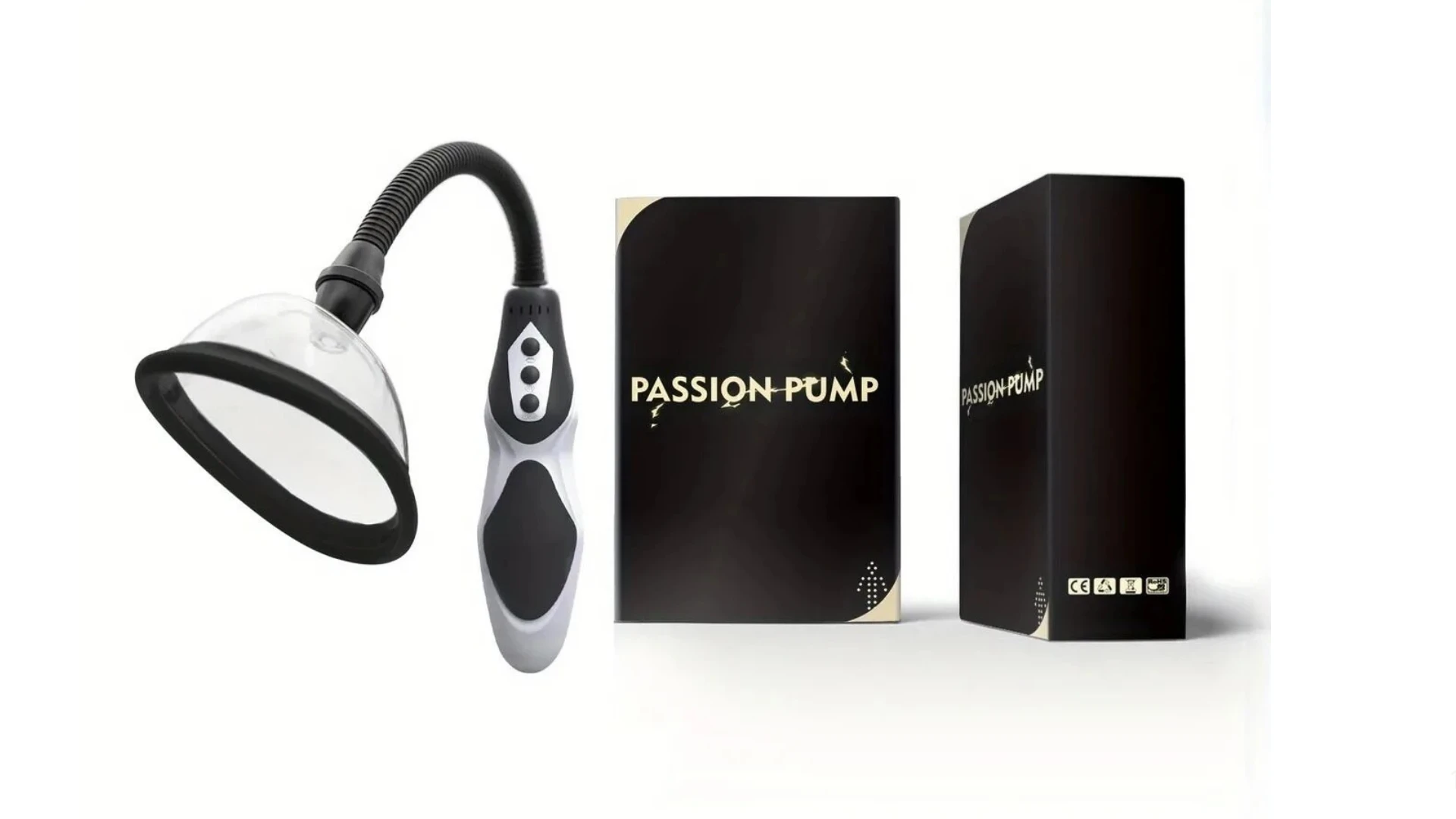 жіноча вагінальна помпа Passion Pomp на білому фоні