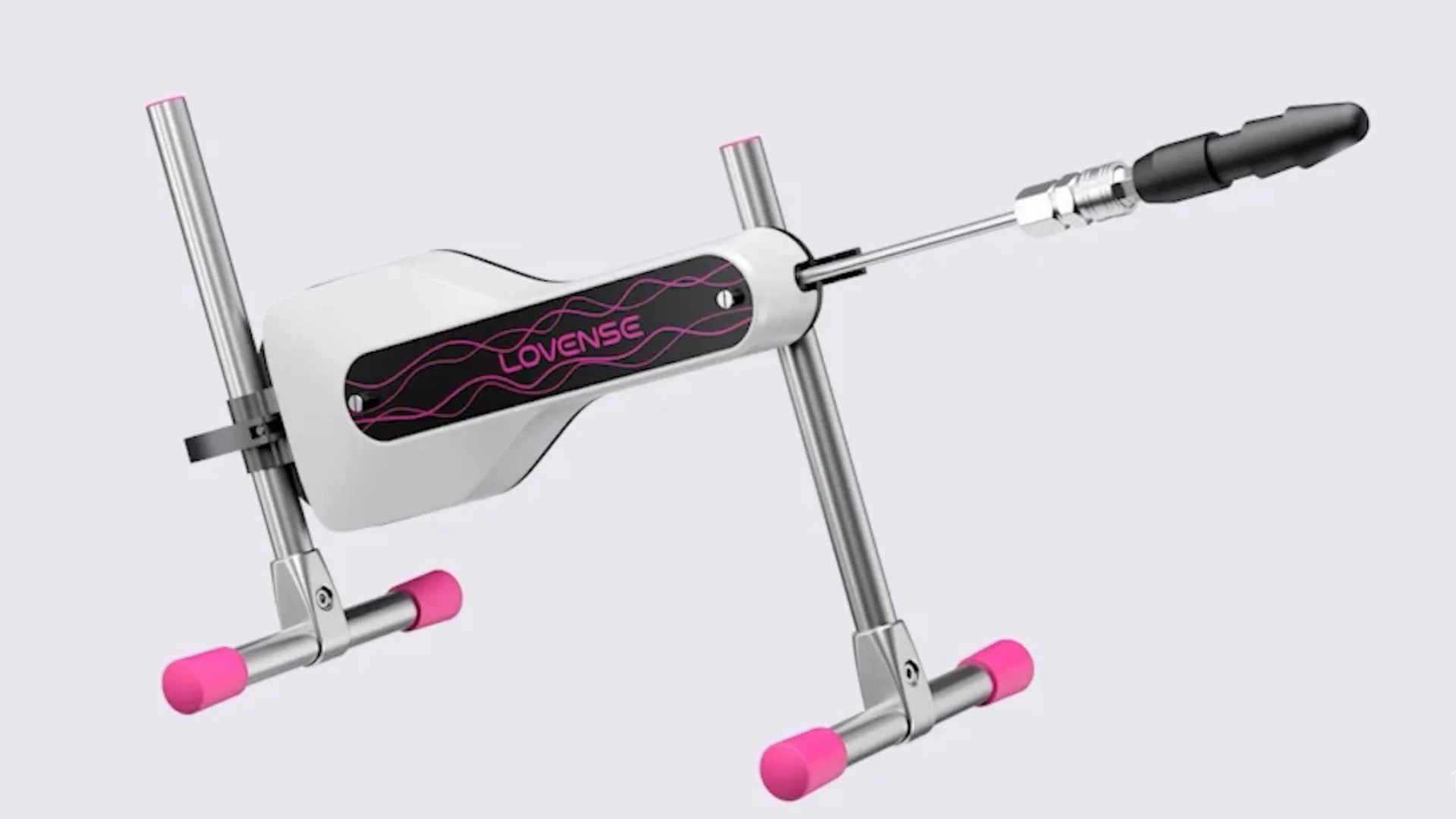 сексмашина для жінок бренду Ловенс на сірому фоні