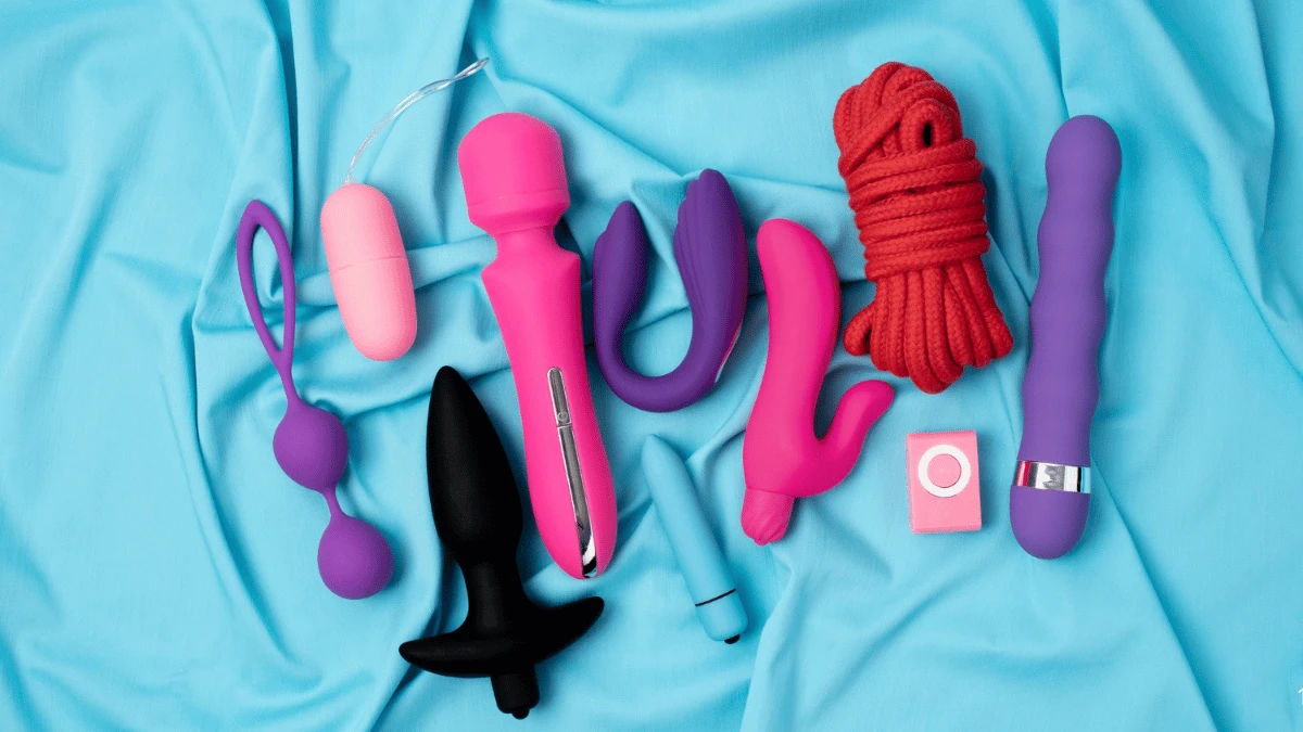 интимные игрушки для женщин сексшоп - самые популярные секс товары женские на голубой ткани