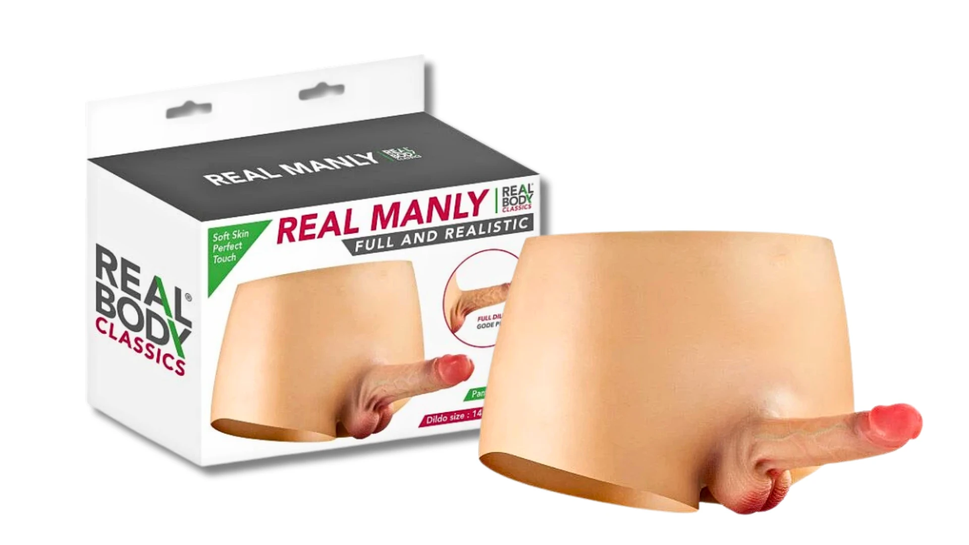 на фото зображений страпон - кросдресінг бренда Real Body